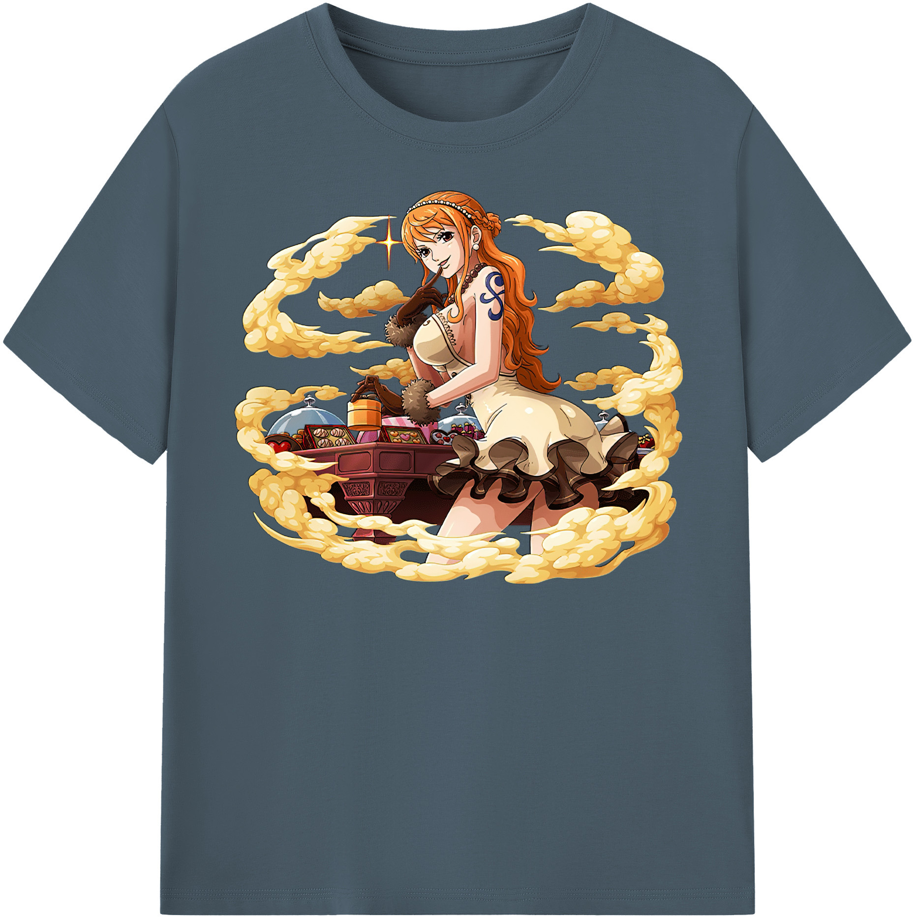 ワンピース ナミ ONE PIECE Nami 綿100％半袖Tシャツ（フロントプリント）